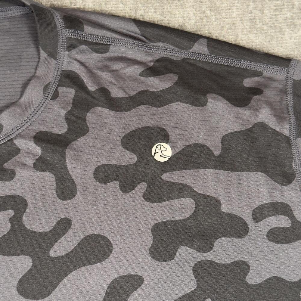 Rhoback Shirt Mens XXXL Gray Camo Short Sleeve Performance Tee Golf Training - Picture 3 of 11